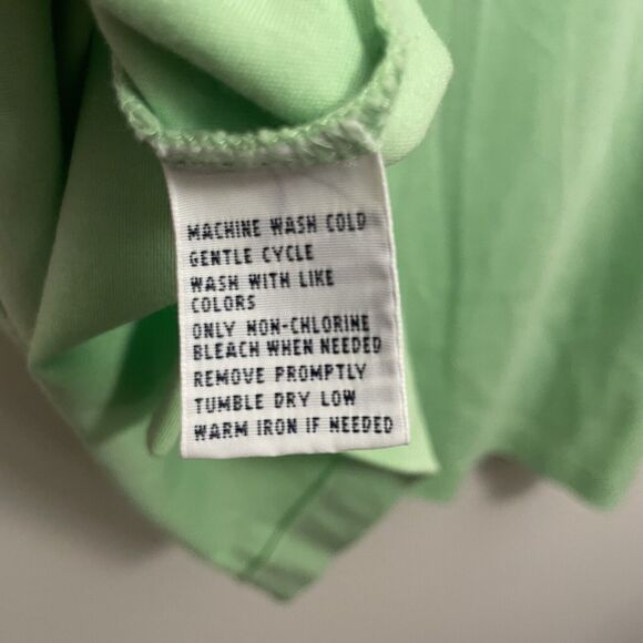 Polo Ralph Lauren Shirt Large L Neon Green Pima Interlock Multi Color Pony Golf - Picture 6 of 13